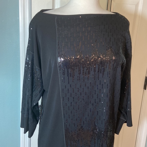 Like new Eva Varro | Black dressy tunic top - Picture 3 of 10